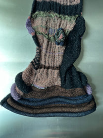 Cosmic Flora Hand-Knit Sculptural Dress