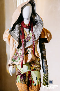 Spiral Galaxy Hooded Sculpture Jacket