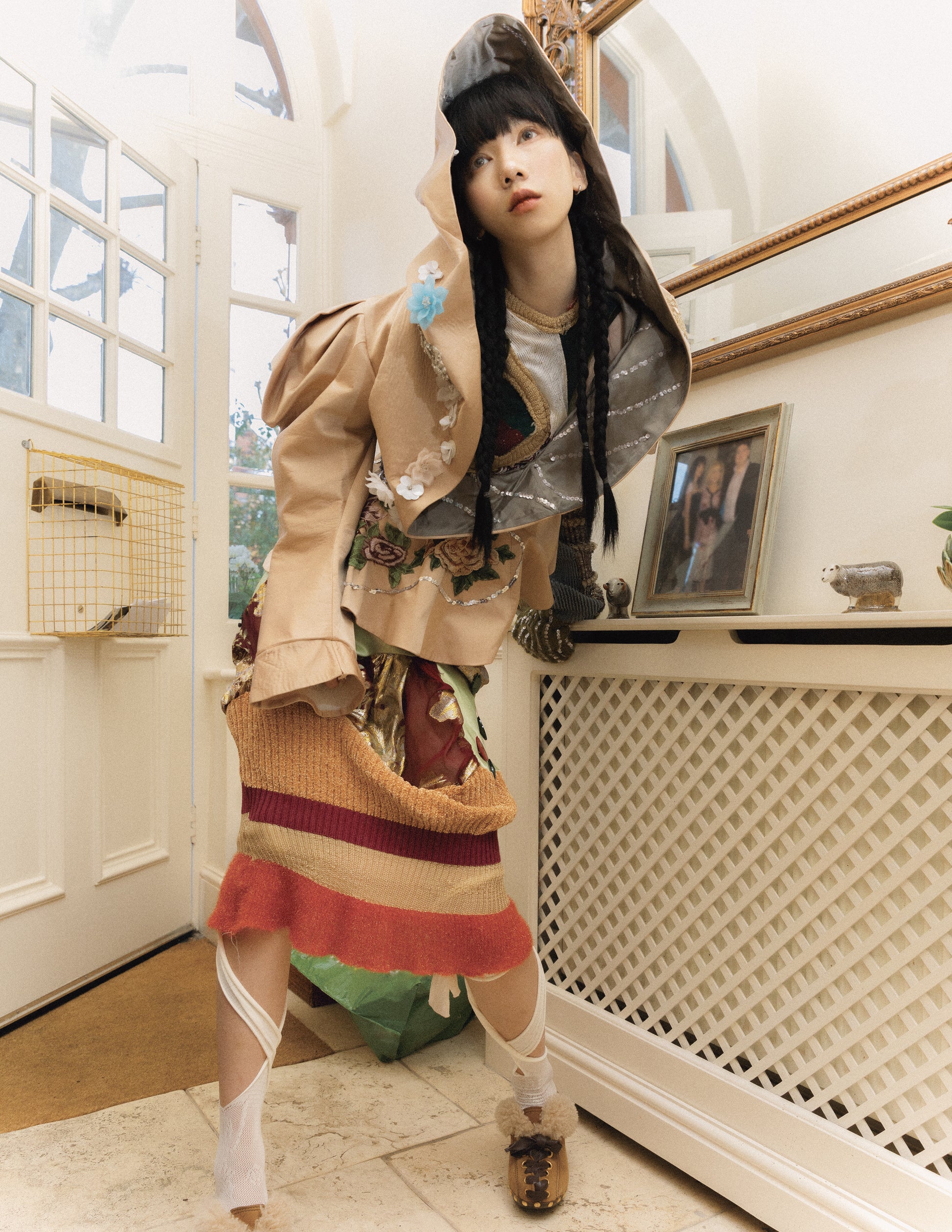 Spiral Galaxy Hooded Sculpture Jacket