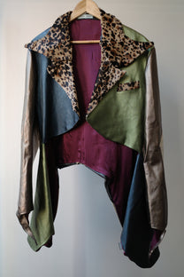 Galactic Metallic Sculpted Tailored Jacket