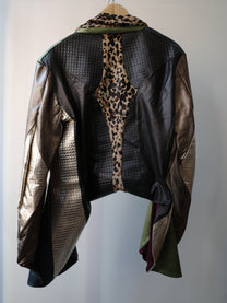 Galactic Metallic Sculpted Tailored Jacket